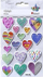 Stickerë të ngritëm Titanum Hearts Mix, 17 copë, me ngjyra të ndryshme