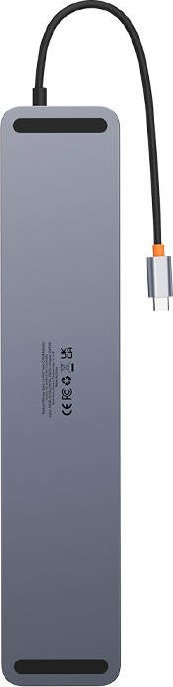 Stacion dokimi USB C Baseus EliteJoy Gen2, 12 në 1, 100W PD, gri