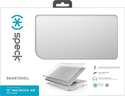 Заштитна маска Speck SmartShell за MacBook Air 15" M3 M2, пластична, проѕирна