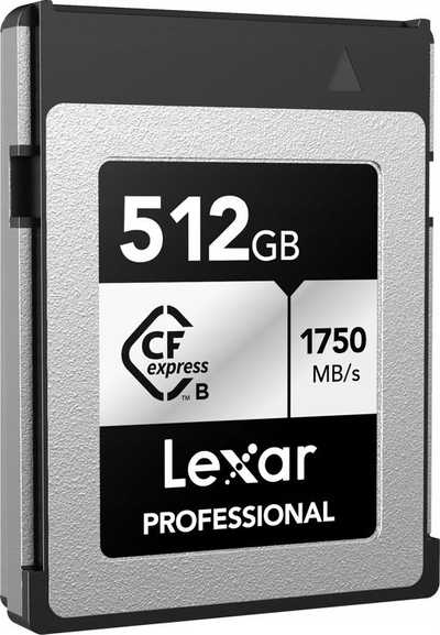 Kartë memorie Lexar Professional CFexpress Type B Silver Series, 512GB, 1750MB/s, argjendtë e zezë