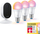Set kamerë sigurie dhe llampa WiZ Indoor Starter Kit, Wi‑Fi, 3x E27, e bardhë