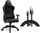 Karrige gaming SENSE7 Spellcaster, material tekstili, mbështetëse krahësh të rregullueshme, e zezë