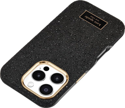 Maskë telefoni Kate Spade Crystal Pave me MagSafe për iPhone 16 Pro, Nightfall e zezë