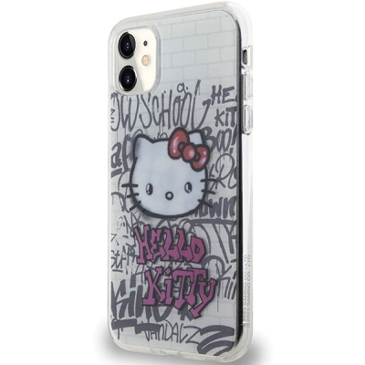 Futrollë Hello Kitty HKHCN61HDGPHT, iPhone 11 Xr 6.1", hardcase TPU, e bardhë