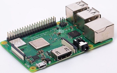 Pllakë kompjuterike Raspberry Pi 3 Model B Plus, 1GB RAM, WiFi dhe Bluetooth, e gjelbër