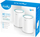 Sistem Mesh Wi‑Fi Cudy M1300, 2 copë, dual band 2.4 GHz 5 GHz, i bardhë
