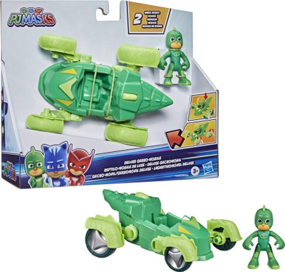 Lodër figurë me makinë Hasbro PJ Masks Deluxe, 7.5cm, për kalamaj 3+, shumëngjyrëshe