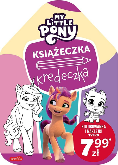 Libër me ngjyrosje My Little Pony New Generation Little Crayon Book, 16 faqe, me ngjitëse, shumëngjyrësh
