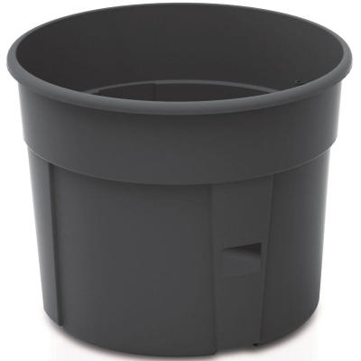 Vazo për domate Prosperplast Grower Grande, plastike, me mbështetje, ngjyrë antracit