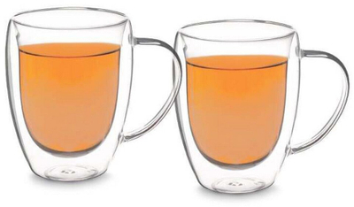 Set gotash Domoletti Mugs, xham borosilikat, 0.35L, transparente