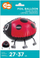 Balon folje Godan Ladybird, 27 x 37 cm, i kuq e zi