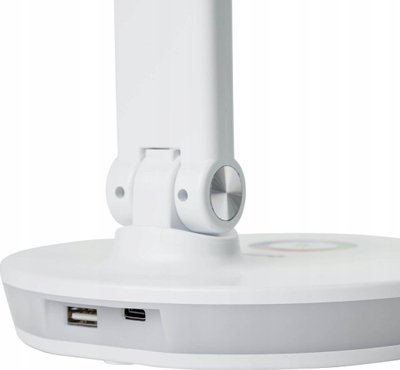 Lampë tavoline Platinet PDL400, LED 12W, portë USB, e bardhë