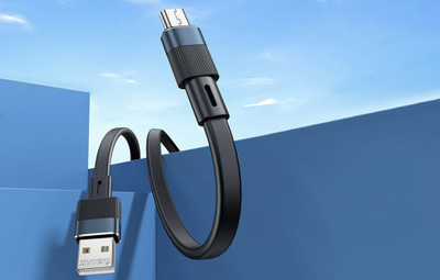 Kabllo USB në micro USB Remax Flushing RC-C001, 1 m, 2.4A, e zezë