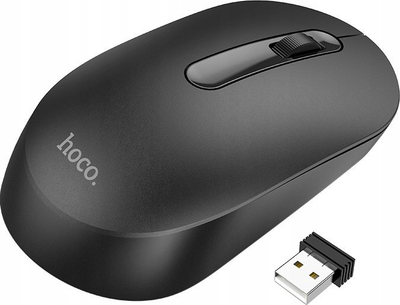 Бежичен глушец Hoco GM14, 2.4G USB, црн