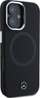Kapak telefoni Mercedes për iPhone 16 6.1", silikon, MagSafe, i zi