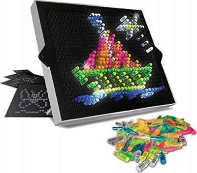 Lodër Jigsaw Board, tabelë ndriçuese me kunja, mozaik kreativ, e zezë
