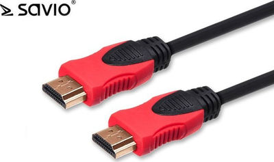Kabllo Savio HDMI - HDMI, 7.5m, e kuqe