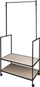 Rrobatari H&amp;S Collection, metal, me 2 rafte MDF, me skelet të zi