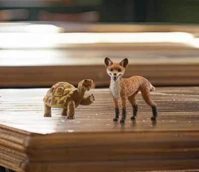 Figurë loje Schleich The School of Magical Animals Rabbat dhelpra, 10 x 3 x 7 cm, nga 3 vjeç, portokalli