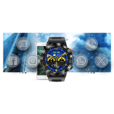 Smartwatch Gravity GT20-5, ekran 1.43" AMOLED, Bluetooth 5.0, i zi