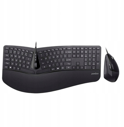Set tastierë edhe maus Perixx Periduo-505, USB, layout gjerman, i zi