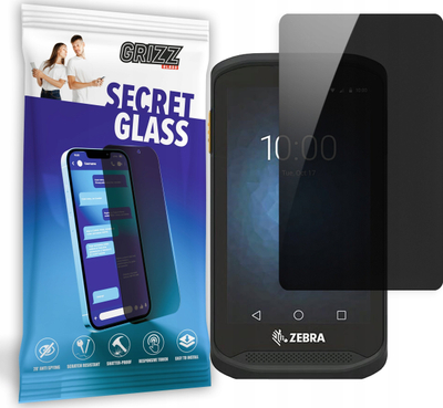 Mbrojtës ekrani GrizzGlass Matte SecretGlass Zebra TC25, xham keramik, efekt privatësie, transparent
