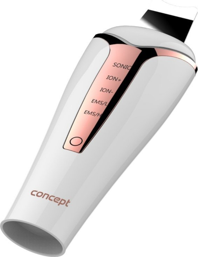 Spatulë ultrasonike fytyre Concept Perfect Skin PO2040, multifunksionale, për pastrim të thellë, e bardhë rozë gold