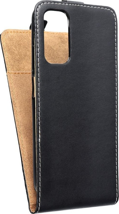 Këllëf vertikal OEM Slim Flexi Fresh për Xiaomi Redmi Note 11 11S, eko lëkurë, i zi