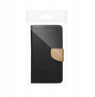 Këllëf libër Fancy për Samsung A26, mbrojtëse, black gold