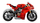 Lodër motoçiklete Ducati Panigale V4 S, model dekorativ, e kuqe
