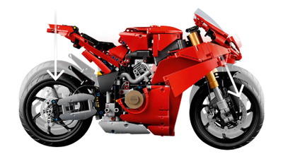 Lodër motoçiklete Ducati Panigale V4 S, model dekorativ, e kuqe