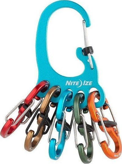 Karabinë çelësash Nite Ize BigFoot Locker KeyRack, alumini, me S-Biner me bllokim