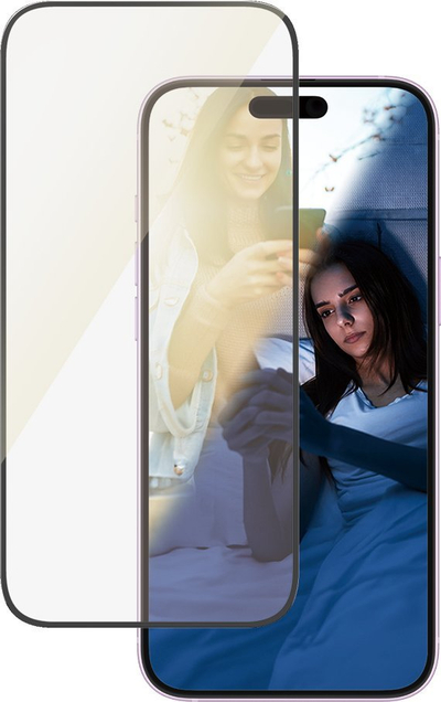 Xham mbrojtës CARE by PanzerGlass EyeCare, për iPhone 16 Plus dhe 15 Plus, transparent