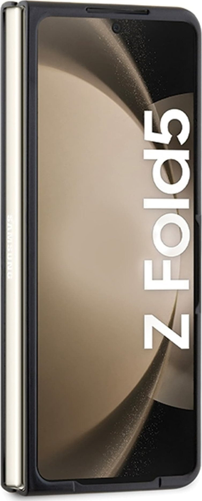 Mbulesë telefoni BMW M Carbon Blue Line për Samsung Galaxy Z Fold5, PU, e zezë