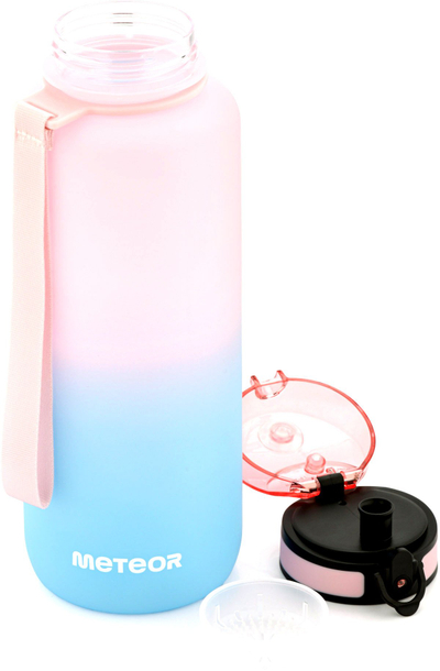 Shishe sportive Meteor, 1500 ml, Tritan pa BPA, rozë blu