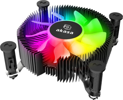 Ftohës CPU Akasa Vegas Chroma ILG, low profile, ventilator 75mm PWM, me drita RGB