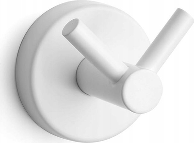 Set varëse peshqirësh dhe rrobash Hook Towel Rack, çelik inox, set, e bardhë