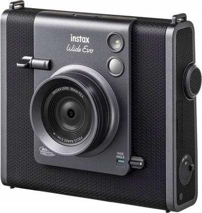 Kamerë instant hibride Fujifilm Instax Wide Evo, 16MP, ekran 3.5", e zezë