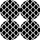 Set nënpjatash Bertoni Round Table Mat Morocco Night, 4 copë, 33 cm, poliester felt