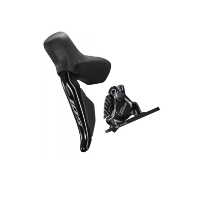 Set frenash hidraulike biçiklete Shimano 105 Di2 R7170, levë e djathtë, rrotë e pasme, i zi