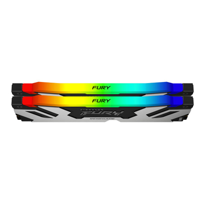 RAM десктоп Kingston Fury Renegade KF560C32RSAK2-96, 96GB DDR5, 6000MHz RGB, црна и сребрена
