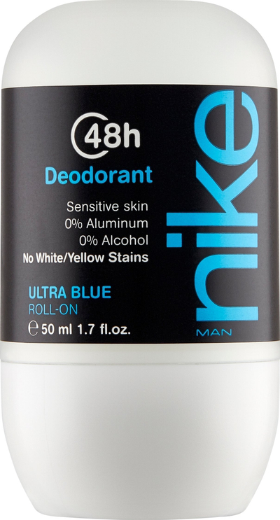 Deodorant roll-on Nike Man Ultra Blue, 48h, 50ml, i bardhë