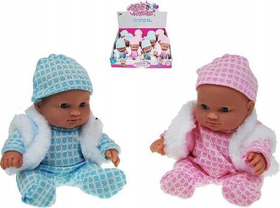 Kukull bebe Hippo Doll In Outfit, 20 cm, me rroba, shumëngjyrshe