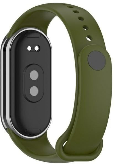 Ремен за на рака Beline Simple за Xiaomi Mi Band 9 и 8, силикон, зелен
