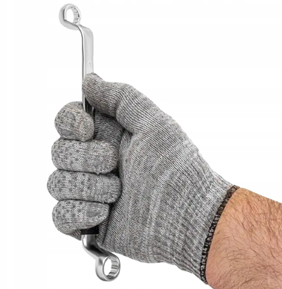 Çelës unazor JCB, 12x13mm, kokë e dyfishtë 75°, Cr-V
