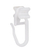 Grep perdeje me rreshqitës Domoletti 520, 6mm, set 20 copë, i bardhë