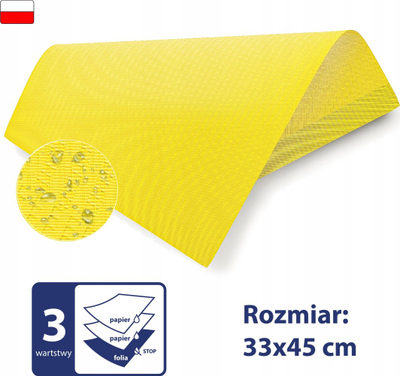 Стоматолошки пешкир Menodent Dental Drapes, 100 парчиња, 33 x 45 cm, жолт