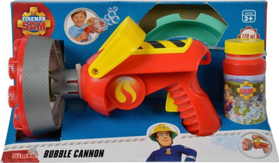 Lodër me flluska Simba Fireman Sam Bubble Cannon, 21cm, 120ml, e kuqe