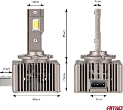 Llambë LED AMiO XD D1S D1R, 6500K, dritë e bardhë e ftohtë