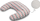 Jastëk ushqyerje Sensillo Nursing Pillow Hearts, pambuk, ngjyrë gri